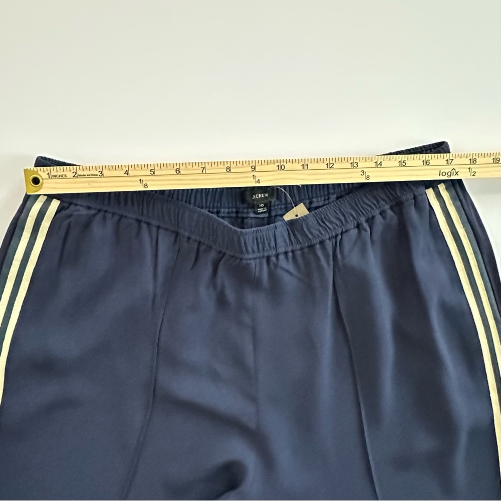 J. Crew Crepe Track Pants in Navy | 16 | NWT - Picture 11 of 16